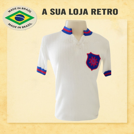 Camisa retrô Bonsucesso Branca Futebol Clube 1970
