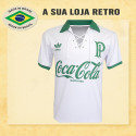Camisa retrô Palmeiras Branca 100 Anos