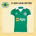 Camisa retrô Palmeiras Gola Polo Agip