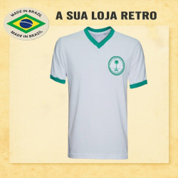 Camisa retrô Arábia saudita branca