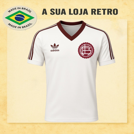 Camisa retrô Lanus Branca - ARG