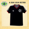 Camisa retrô Flamengo preta comemorativa punhos vermelhos