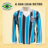 Camisa retro Grêmio manga longa decada de 80