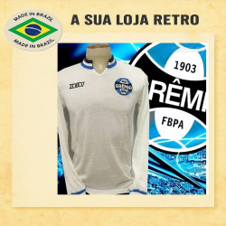 Camisa retrô Grêmio Olympikus Branca ML 1981.