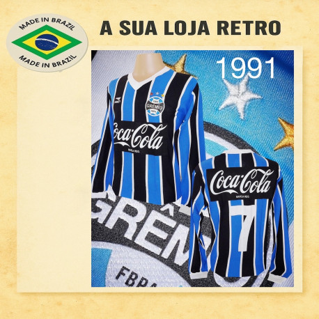 Camisa Grêmio ML azul escuro 1991 .