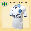 Camisa retrô Grêmio Branca Coca Cola 1988