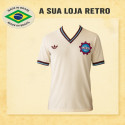 Camisa retrô Caixas Branca 1980