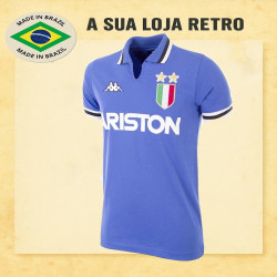 Camisa retrô Juventus azul Ariston 1986 - ITA