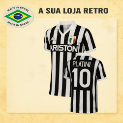 Camisa retrô Juventus de Turim Platini 1986 - ITA