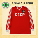 Camisa retrô CCCP Vermelha Gola Cruzada- ML 1984
