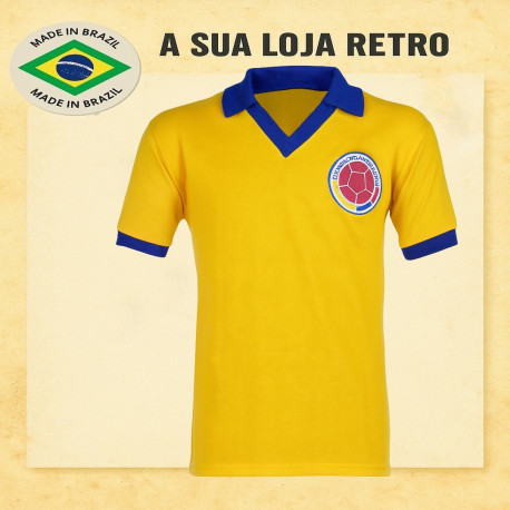Camisa retrô Colombia tradicional - 1980