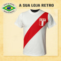 Camisa retrô Peru Branca 1970