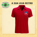 Camisa retrô do Chile Vermelha 1980