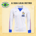 Camisa retrô França Branca ML - 1982