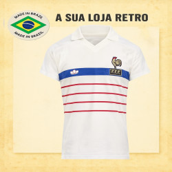 Camisa retrô França Branca - 1984