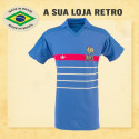 Camisa retrô França Azul 1984