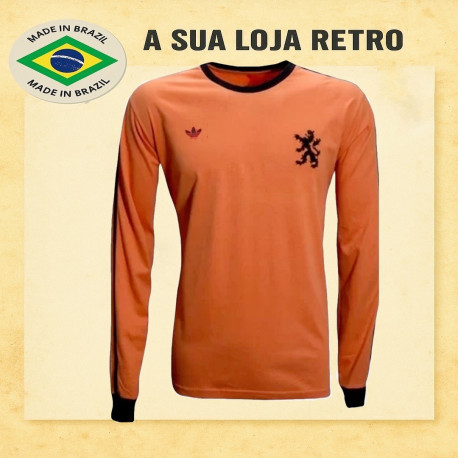 Camisa retrô Holanda logo ML- 1978