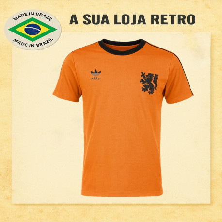 Camisa retrô Holanda 1980