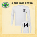 Camisa retrô Holanda Goleiro Branca ML 1971
