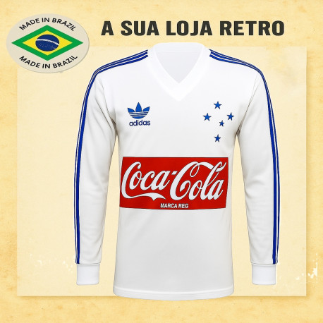 Camisa retrô Cruzeiro Branca ML 1987