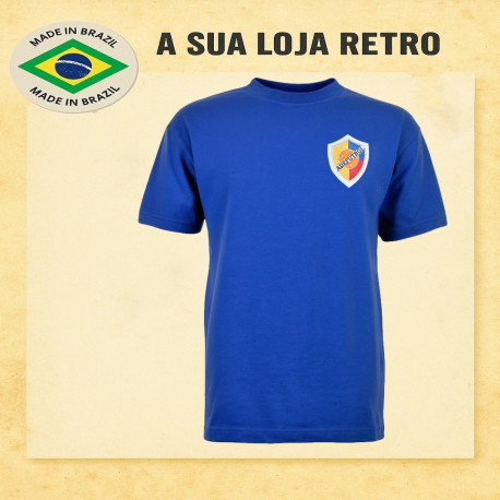Camisa retrô Colombia azul- 1962