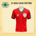 Camisa retrô Portuguesa Desportos Vermelha 1987