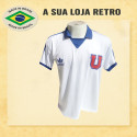 Camisa retrô Universidad do Chile Branca 1980 - CHI