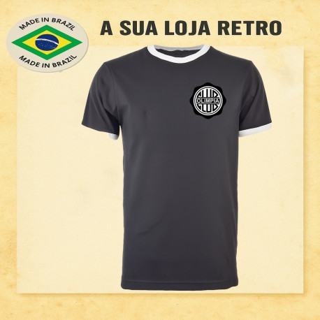 Camisa retrô Olimpia preta -PAR