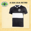 Camisa retrô Olimpia Gola Polo Preta - PAR