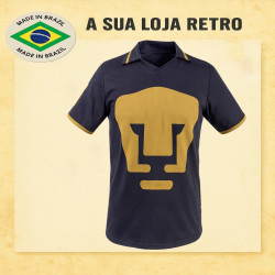Camisa retrô Los Pumas Azul Marinho - MEX
