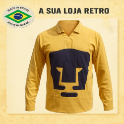 Camisa retrô Los Pumas Amarela ML- MEX