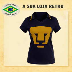 Baby look retrô Los Pumas Azul - MEX