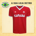 Camisa retrô Canada 1986