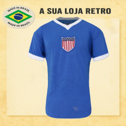 Camisa retrô Estados Unidos azul -1934