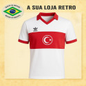 Camisa retrô Turquia Branca - 1989