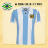 Camisa estile retrô Argentina cordinha