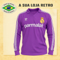 - Camisa retrô ML Real Madrid Roxa