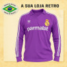 - Camisa retrô ML Real Madrid Roxa