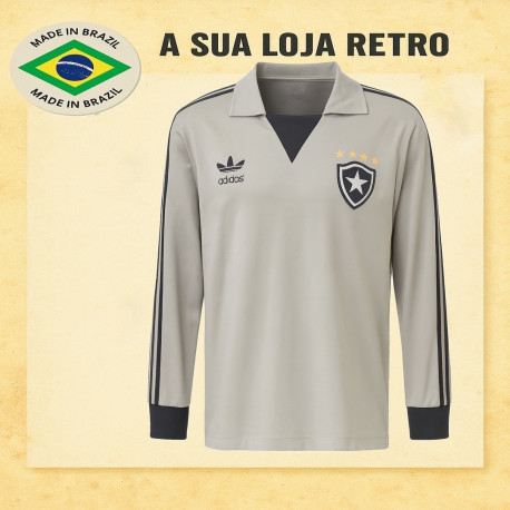 Camisa retrô Goleiro Botafogo Cinza