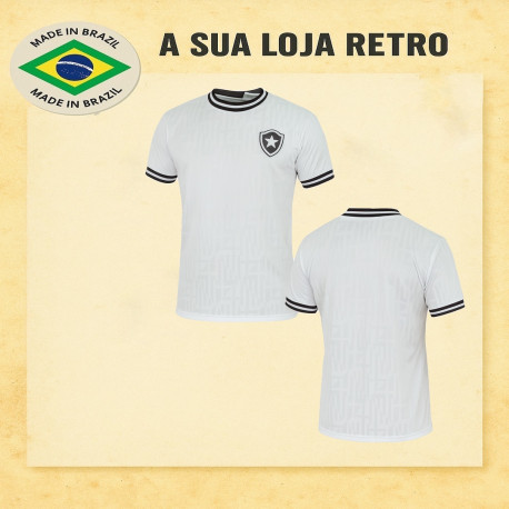 Camisa retrô Botafogo vintage branca