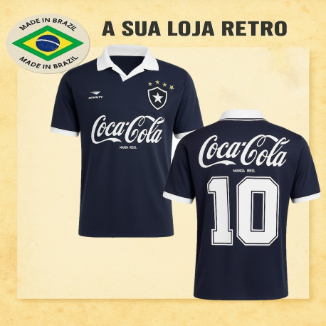 Camisa retrô Botafogo Preta Penalty Coca Cola