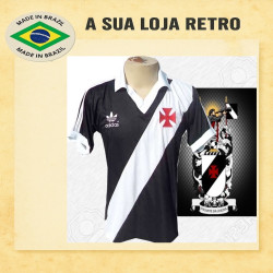 Camisa retrô Vasco preta - 1980 away