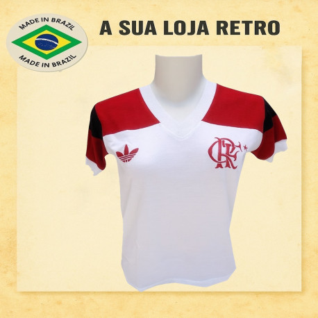 Camisa retrô Flamengo baby look 1981