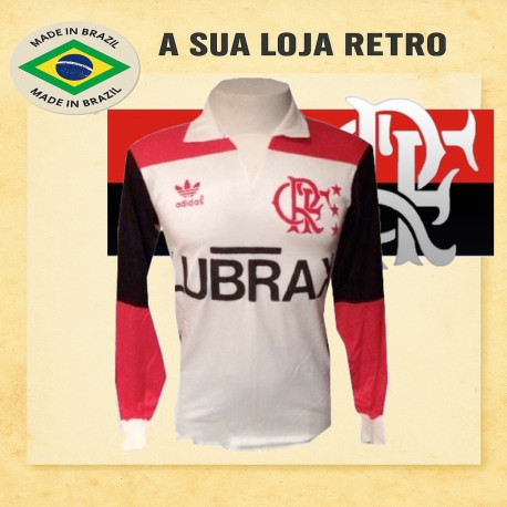 Camisa retrô Flamengo ML Lubrax 1992