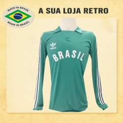 Camisa retrô Goleiro Seleção 1988 verde ML