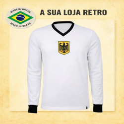 Camisa retrô Alemanha branca aguia ML . 1934