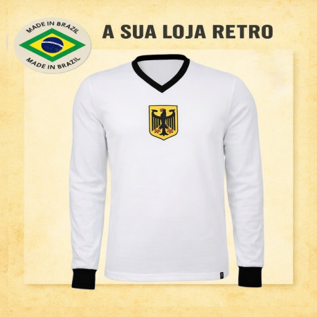 Camisa retrô Alemanha branca aguia ML . 1934