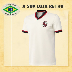 camisa retrô Milan AC branca - ITA