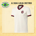 Camisa retrô Milan AC branca - ITA