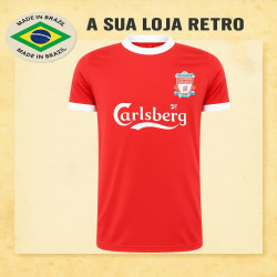Camisa retrô Liverpool Calsberg